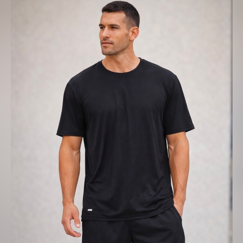 RBX Performance Activewear T-Shirt Mens XL Black Athletic Gym Training Tee